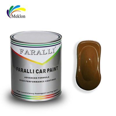 پوشش اتوماتیک 1K آهن شفاف زرد آکریلیک رفیع رنگ ماشین درخشان