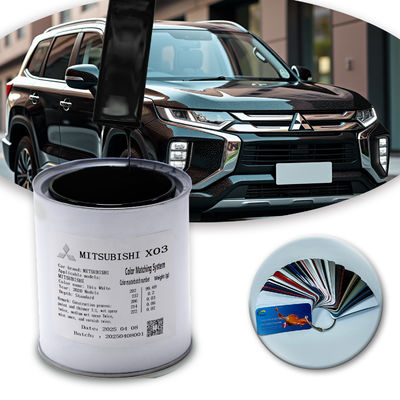 رنگ سفارشی ترمیم خودرو MITSUBISHI X03 1K Black Pearl رنگ اکریلیک برای شرایط آب و هوایی شدید و جاده های پیچیده