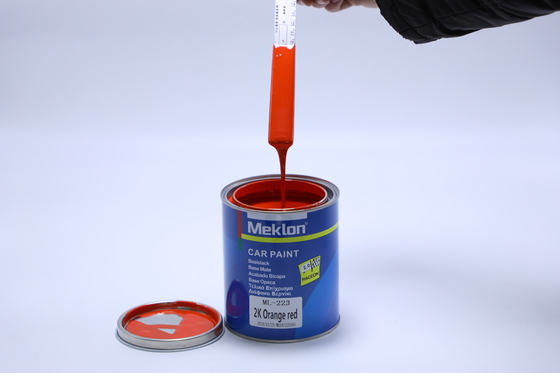 رنگ خودرو ضد UV قرمز نارنجی متالیک شعله غروب آفتاب MK223 با اصل مطابقت دارد