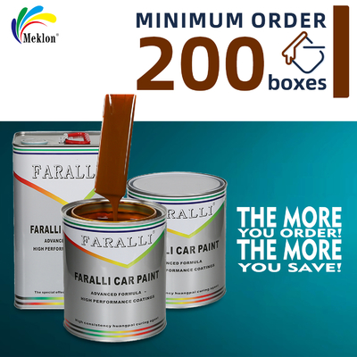 رنگ قهوه ای سازگار با محیط زیست 1K2K برای خودرو با مقاومت در برابر خراش و مقاومت در برابر دمای بالا