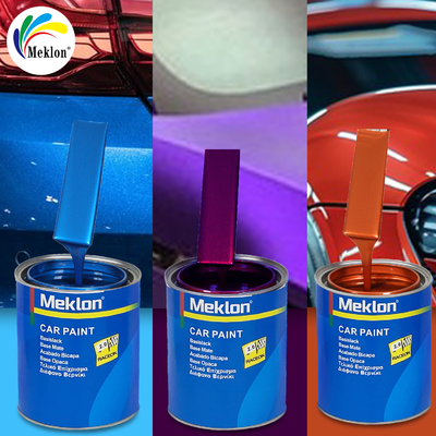رنگ بدنه اتومبیل 1K Basecoat Blue Pearl Colors Crystal Coating Automotive Spray رنگ بدنه اتومبیل