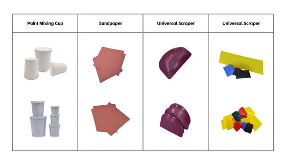 انواع مختلف رنگ خودرو و لوازم جانبی زیبایی برای انتخاب