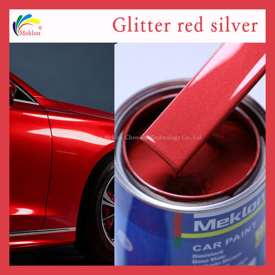 رنگ ماشین حرفه ای طراحی شده برای استفاده و چسبندگی عالی در پانل های مختلف بدنه خودرو X09 Glitter Red Silver