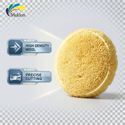 تولید کنندگان چینی از توپ های یک طرفه و دو طرفه پشم برای مراقبت و پولیش رنگ ماشین استفاده می کنند.