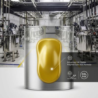 رنگ ماشین تعمیرات رنگ ماشین کم VOC بلور کریستال زرد رنگ UV مقاوم تامین کننده
