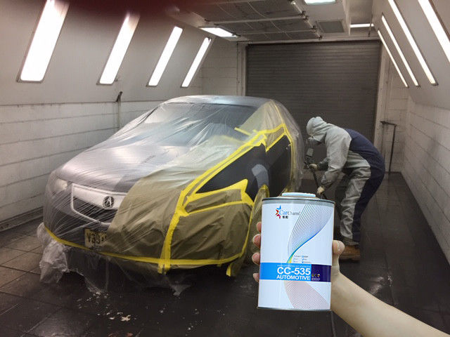 هوندا 1K Auto Refinish Paint سازگار با محیط زیست کارآمد و سریع خشک کردن پوشش مراقبت از ماشین آبی استاندارد
