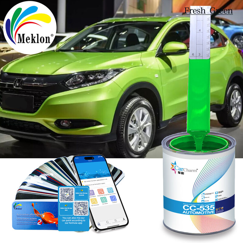 رنگ اسپری خودروی سبز روشن، بادوام، بی‌ضرر، ضدآب، آماده‌ی مخلوط
