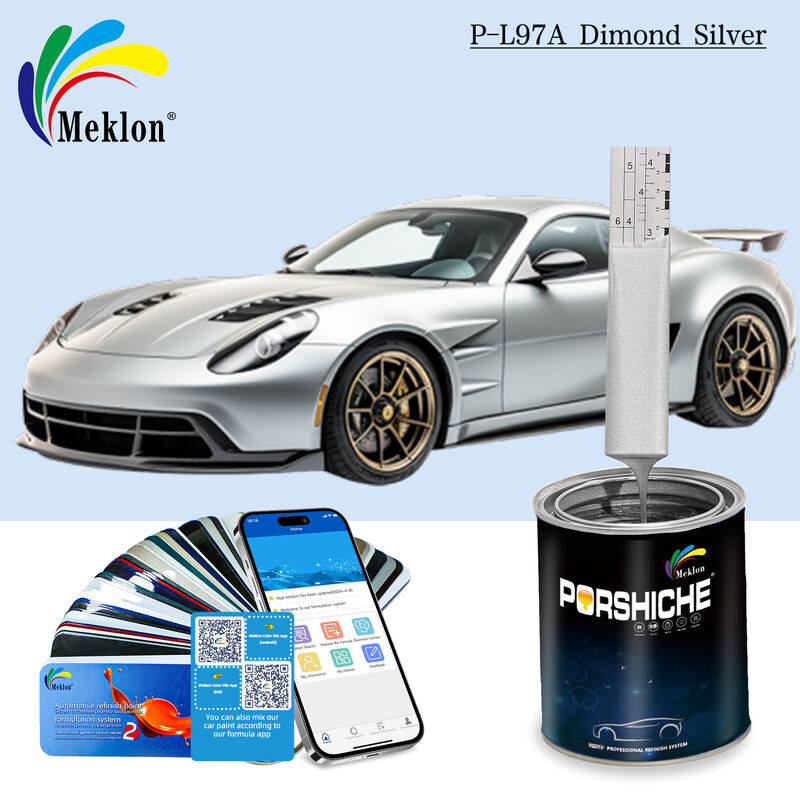 رنگ ماشین بدون بوی عملی رنگ فلزی SGS رنگ نقره ای اسپری رنگ برای ماشین