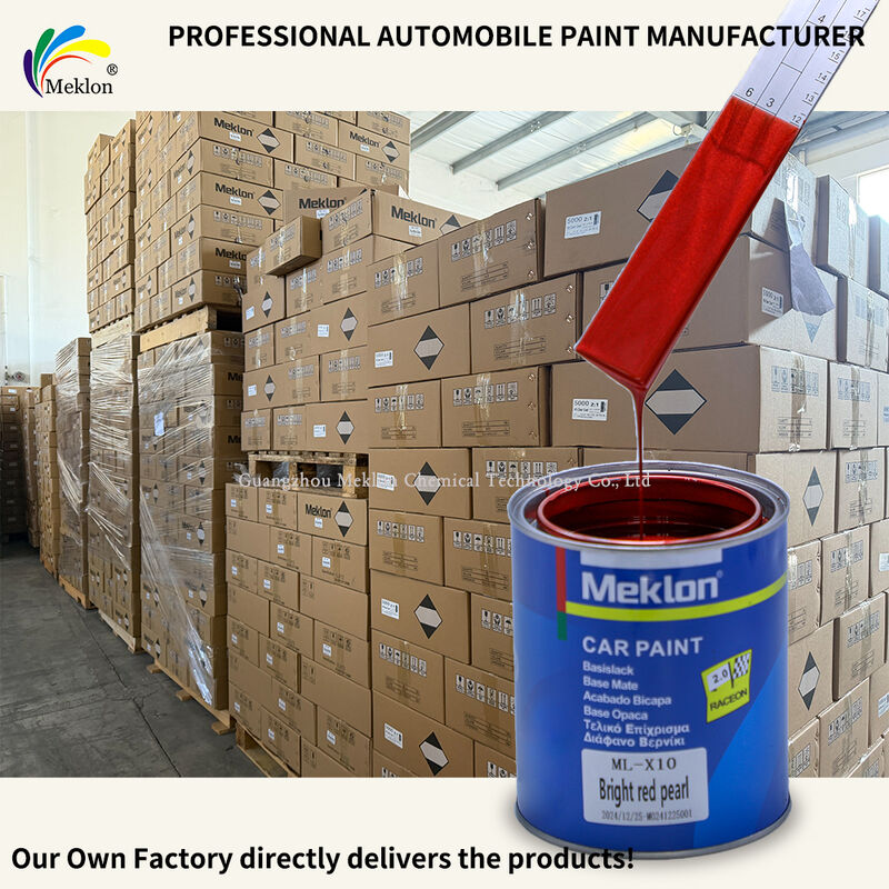 مکلون رنگ قرمز روشن مروارید کرما مقاوم در برابر خراش رنگ ماشین برای تعمیر اتومبیل
