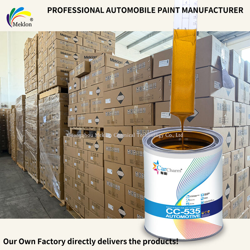 رنگ اسپری پایه طلایی نقره‌ای (زرد) MK-M418 اکریلیک 1K برای تعمیر خودرو